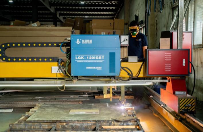 CNC cutting table in the Subic Bay factory